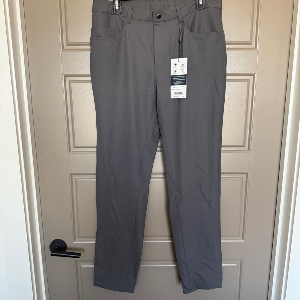 Athletic Fit Stretch Tech Chino - Charcoal